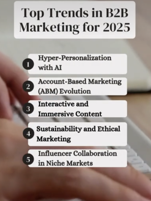 Top B2B Marketing Trends in 2025